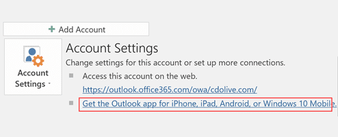 outlook for mac, live link in body